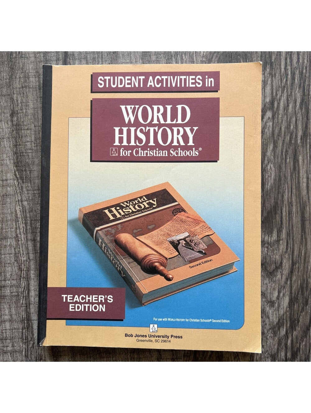 BJU Press Student Activities in World History Teachers ED (1994, Book 2 )
